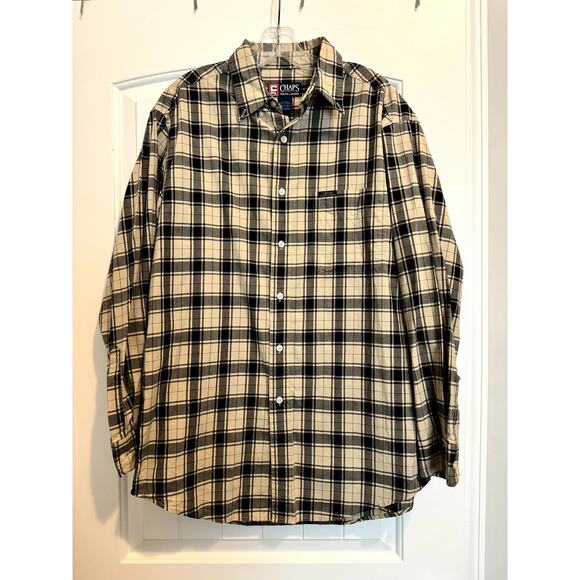 Chaps Ralph Lauren Men's Long Sleeve Plaid Button Down Medium - Picture 2 of 8